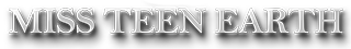 Miss teen Earth